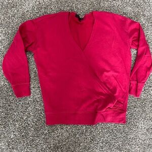 J. Crew pink wrap sweatshirt size XS
